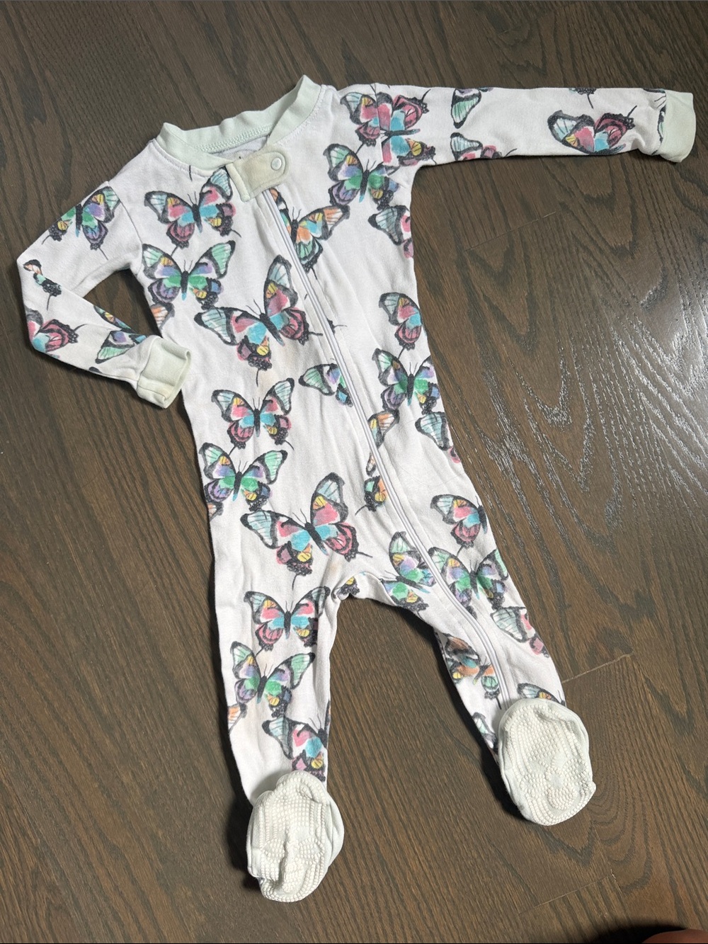 Burt’s Bees Baby Butterfly Footed Sleeper – 12M